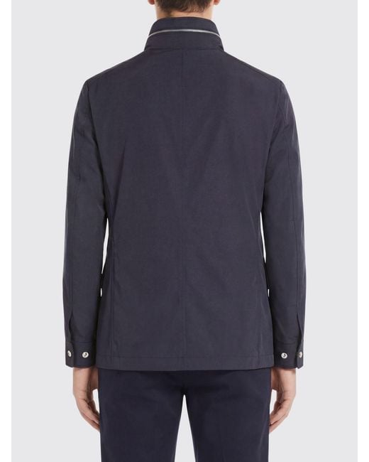 Moorer Blue Sten-At Polyester Jacket for men