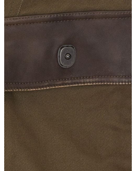 Isabel Marant Brown Julissa Bicolor Gabardine And Stretch Poplin Jacket
