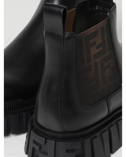 Stivaletto Force di Fendi in Black da Uomo