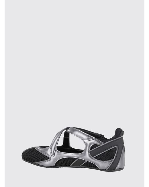 The Attico White Floor 01 Mesh Ballet Flats