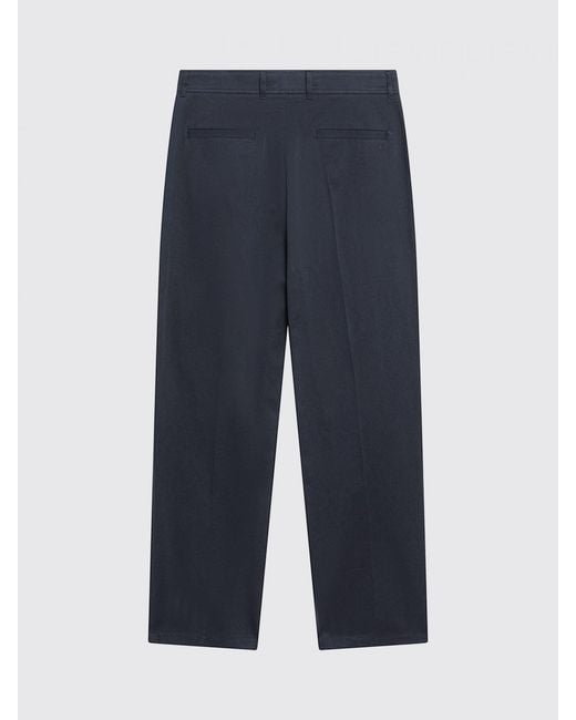 Valentino Blue Tailored Cotton Trousers for men