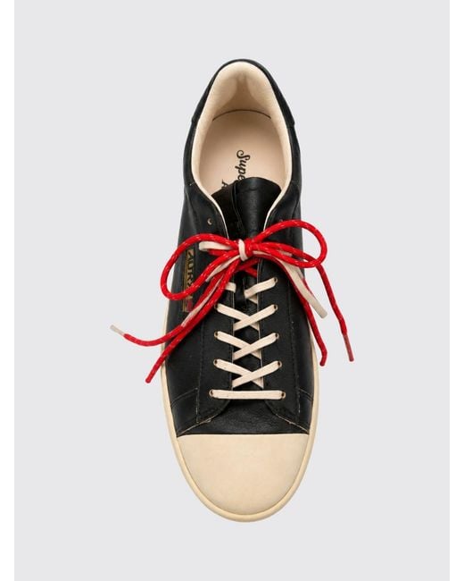 Autry Black Dallas Vintage Leather Sneakers With Embroidery And A Worn-Out Effect for men