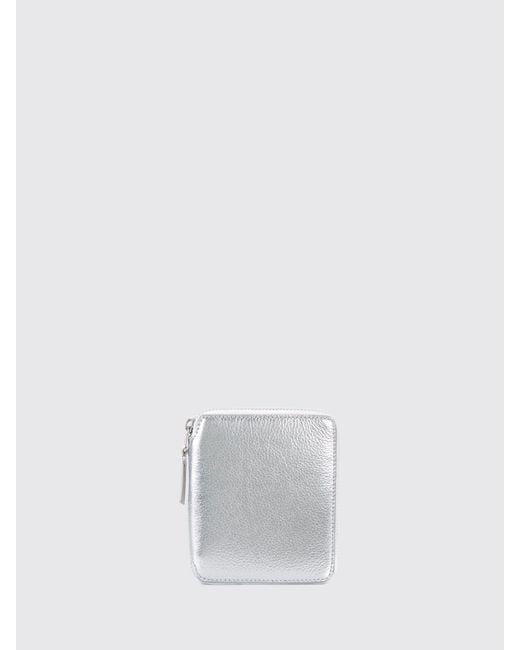 Comme des Garçons White Laminated Leather Wallet for men