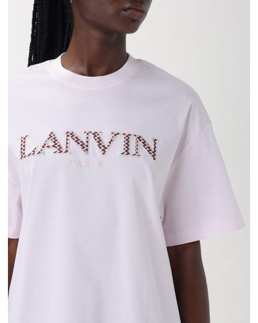T-shirt in cotone di Lanvin in White