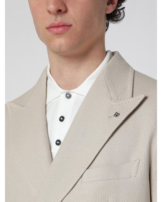 Tagliatore Natural Cotton Double-Breasted Blazer for men
