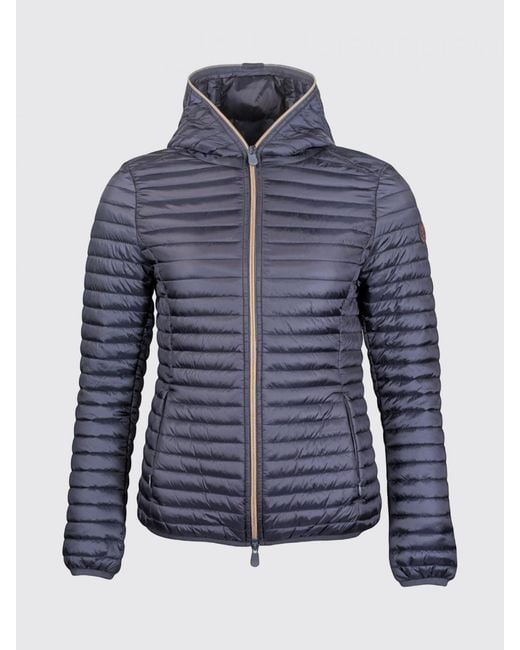Save The Duck Blue Alexa Hooded Nylon Down Jacket