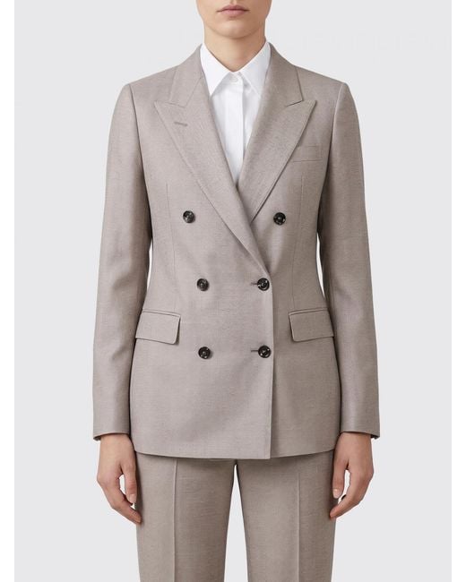 Tagliatore Gray Double Breasted Blazer
