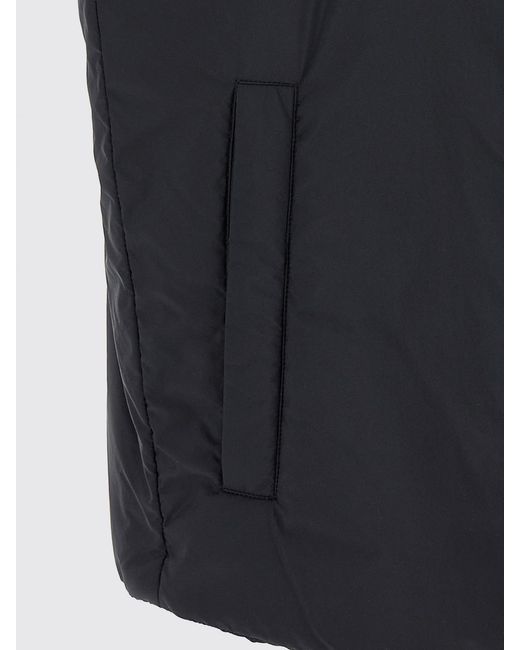 Herno Blue High Neck Water-Repellent Padded Gilet for men
