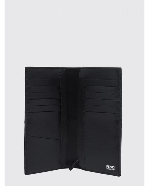 Fendi Gray Continental Wallet for men