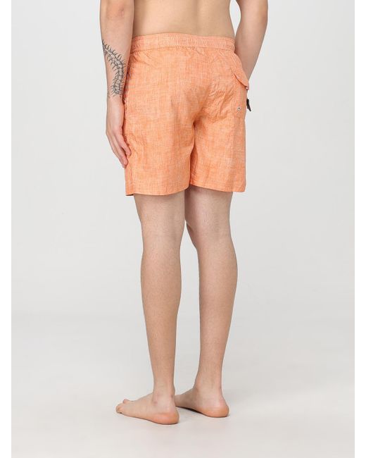 Paul & Shark Orange Swim Trunks Quick Dry for men