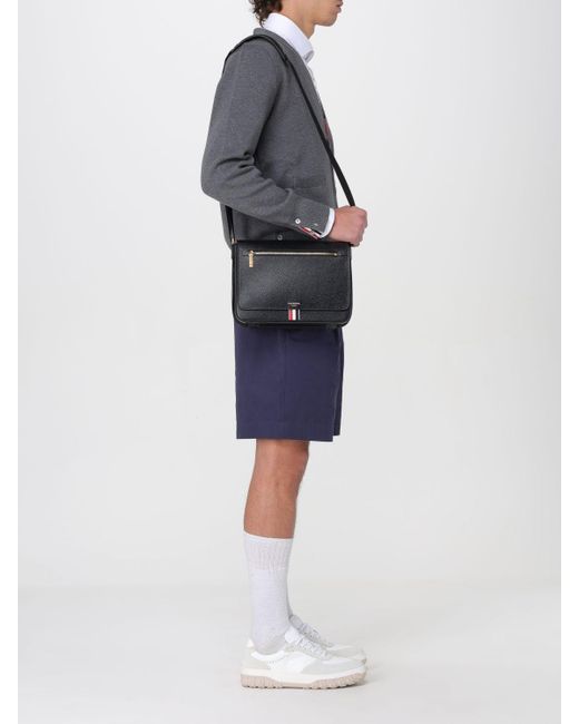 Thom Browne Black Shoulder Bag for men