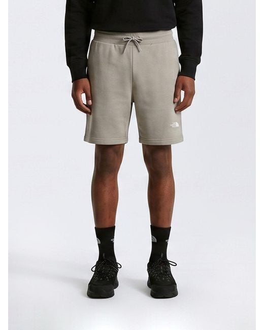 The North Face Gray Jersey Jogging Shorts for men
