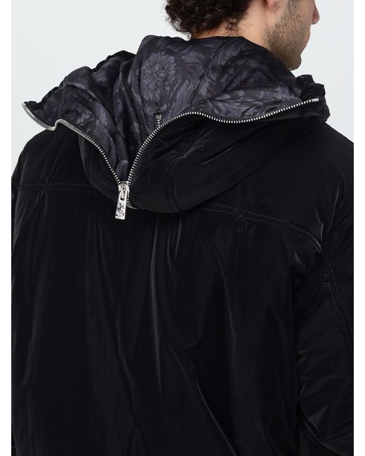 Abrigo Hombre Versace de hombre de color Black