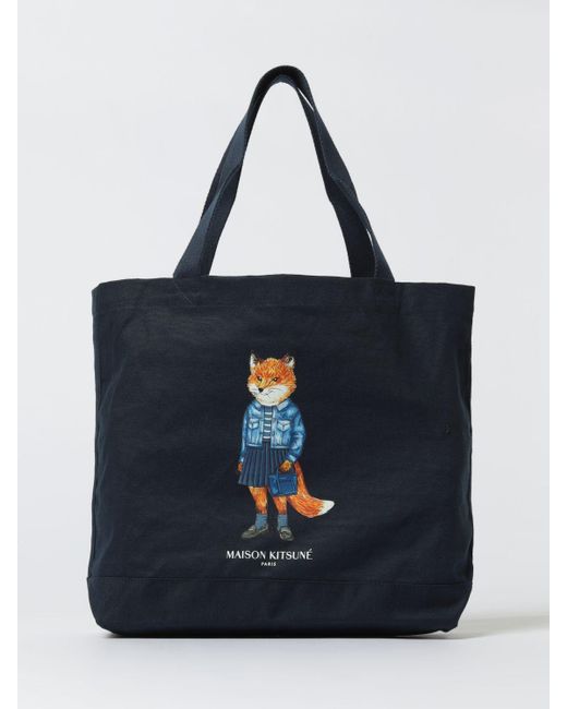 Maison Kitsuné Blue Bags for men