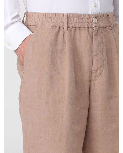 Brunello Cucinelli Natural Linen Shorts for men