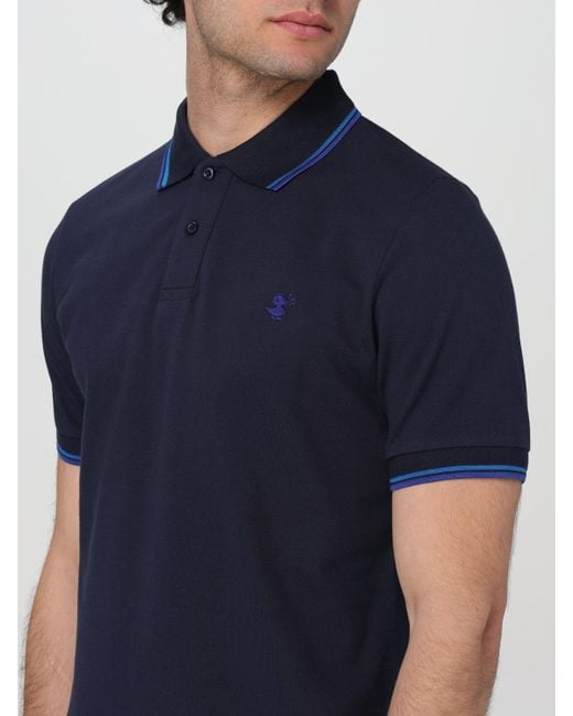 Save The Duck Blue Polo Shirt for men