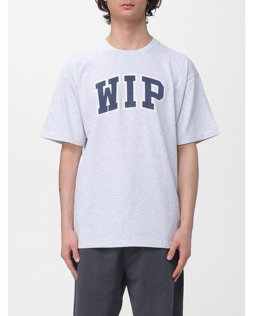 Carhartt White Cotton T-Shirt With Logo Print for men