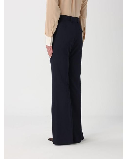 Stella McCartney Blue Flared Wool Trousers