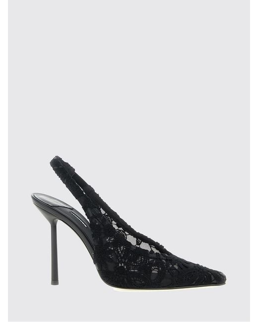 Le Silla Black Chantilly Slingback