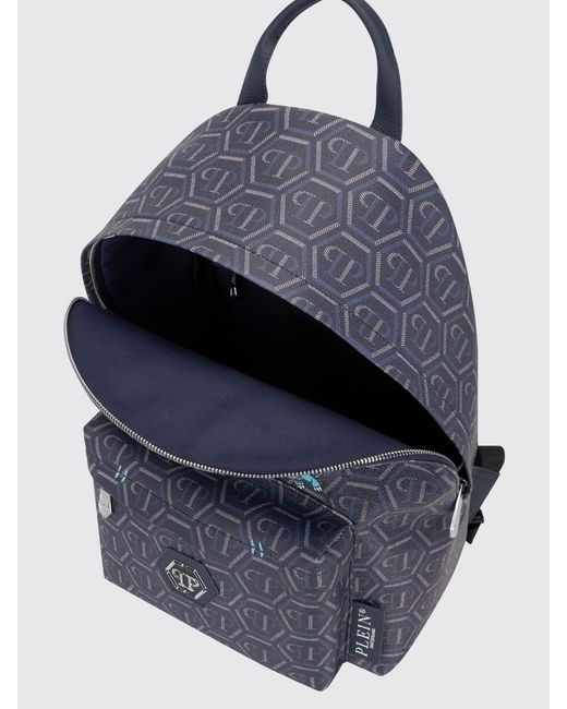 Philipp Plein Blue Backpack for men