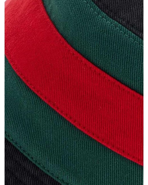 Cappello Bucket di Gucci in Red da Uomo