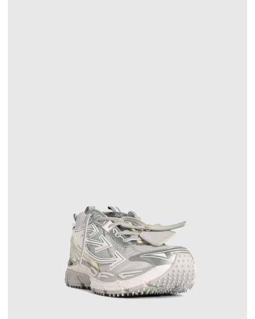 Off-White c/o Virgil Abloh Natural Be Right Back Leather And Mesh Sneakers for men