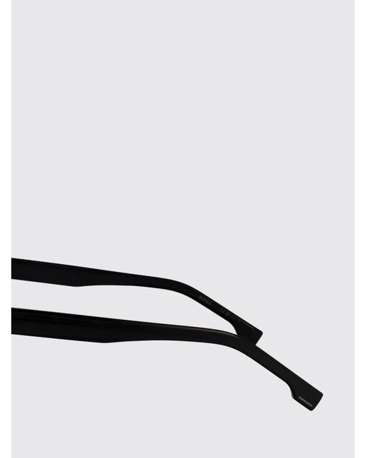 Boss White Rectangular Aviator Acetate Sunglasses With Lettering Logo for men