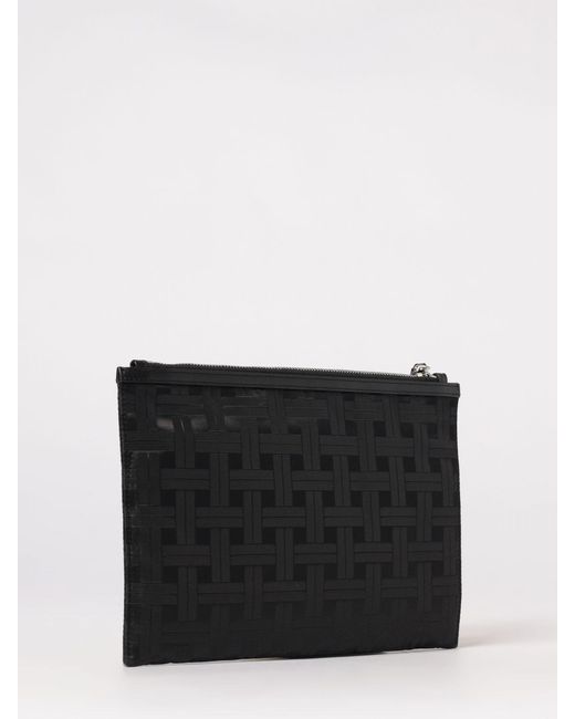 KENZO Black Printed Polyester Belt Bag for men
