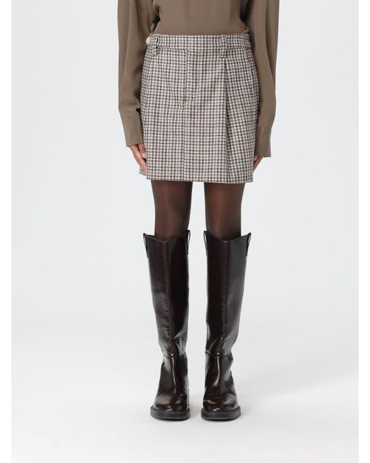 Falda Mujer Brunello Cucinelli de color Gray