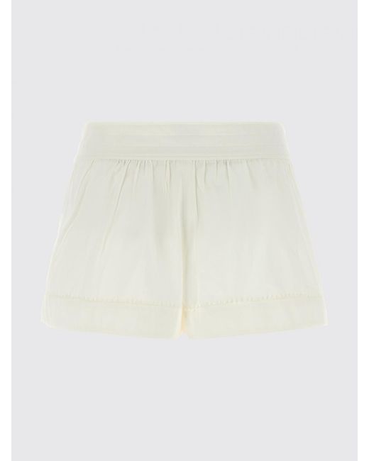 Isabel Marant White Cybila Cotton Shorts