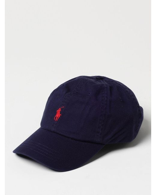 Cappello in cotone di Polo Ralph Lauren in Blue da Uomo