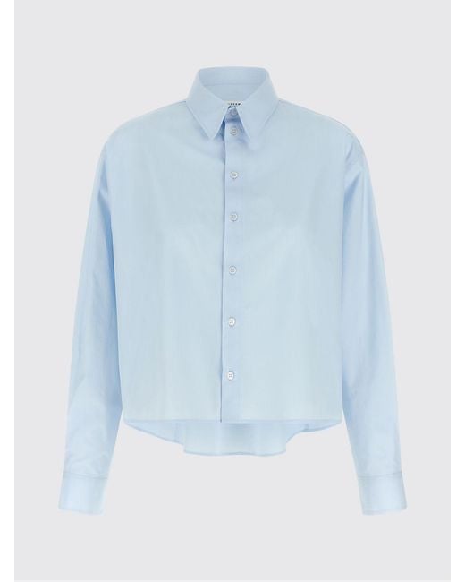 MM6 by Maison Margiela Blue Cotton Poplin Shirt