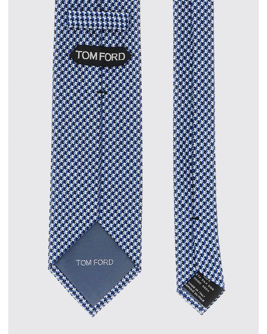 Tom Ford Blue Jacquard Silk Tie for men