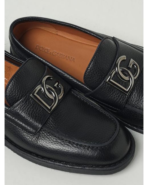 Dolce & Gabbana Black Dolce &Amp Gabbana Loafers for men