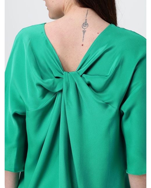 Max Mara Green Silk Blouse