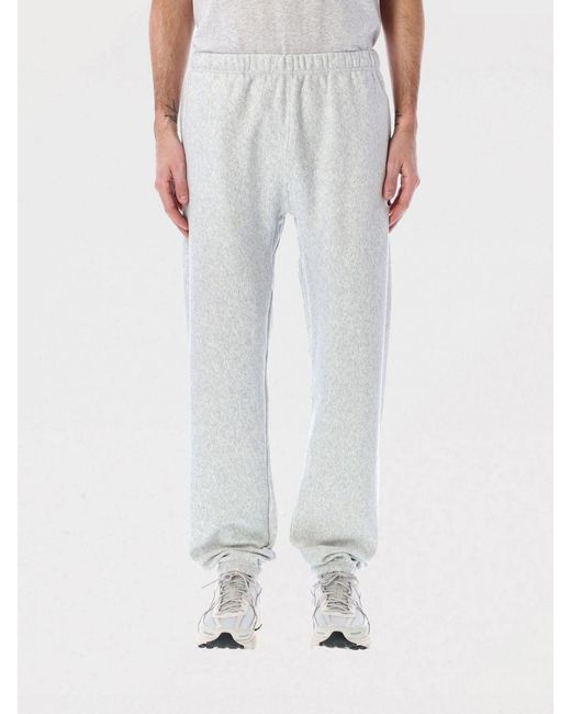 Champion White Cotton Jogging Trousers for men