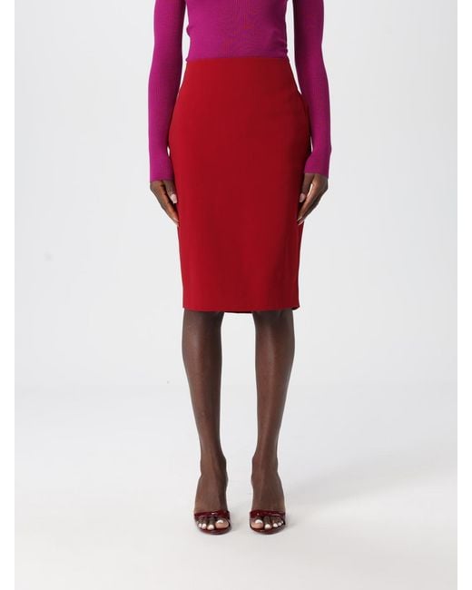 Saint Laurent Red Skirt