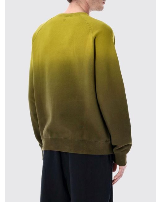 Nike Green Cotton Blend Crewneck Sweatshirt With Logo