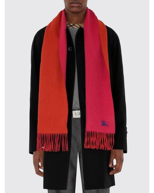 Sciarpa Uomo di Burberry in Red da Uomo