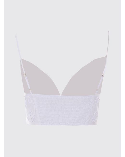 Liu Jo Pink Cropped Cotton Poplin Top