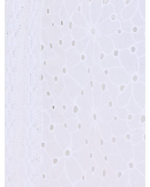 Twinset White Sangallo Shirt