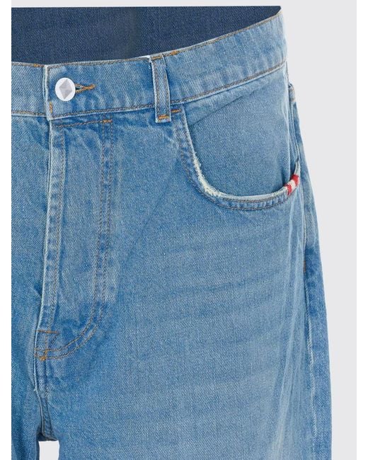 AMISH Blue Jeremiah Carrot Fit Denim Jeans for men