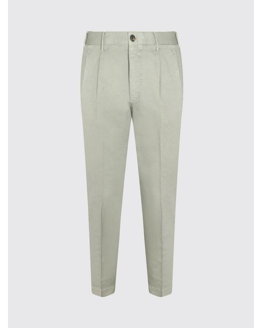 Incotex Gray Cotton Blend Chino Trousers for men