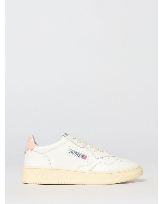 Autry Natural Medalist Low Leather Sneakers