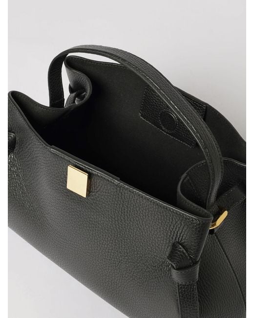 Yuzefi Black Gyoza Hammered Leather Bag