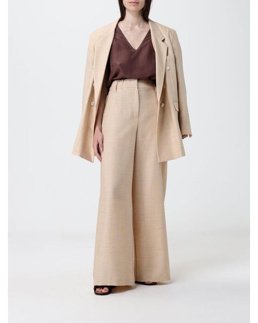 Alysi Natural Double-Breasted Blazer