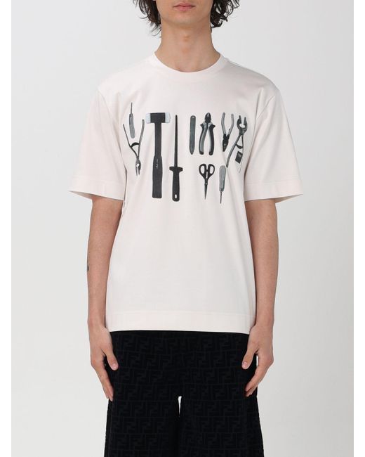 T-shirt Fendi pour homme en coloris White