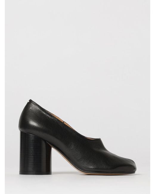 Maison Margiela Black Tabi Leather Pumps