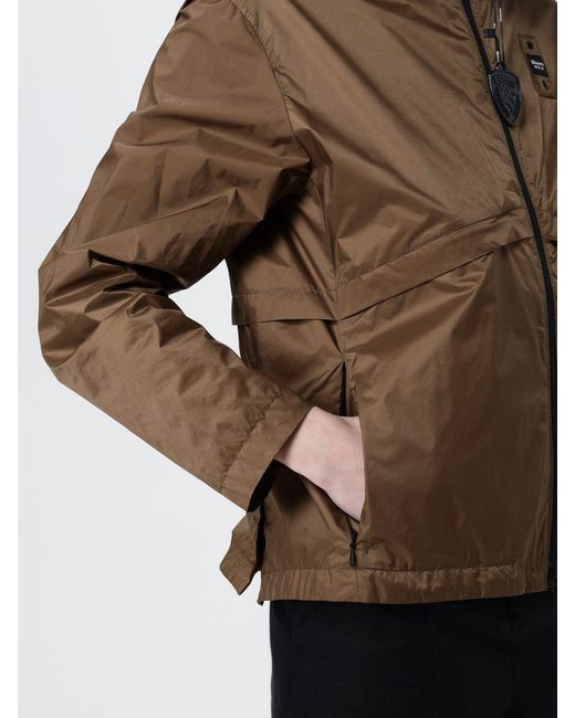 Blauer Brown Polyester Hooded Jacket for men