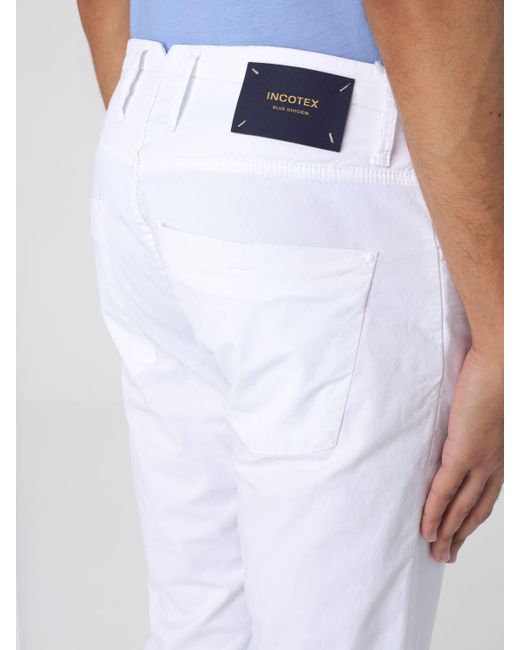 Incotex White Pants for men